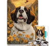 Puzzle 1000 pièces pour Adultes, Cadeau Saint-Bernard, Aide Le Cerveau à exercer, Jouets addictifs pour cultiver la Patience, Collection d'artistes, Beaux-Arts 38x26cm