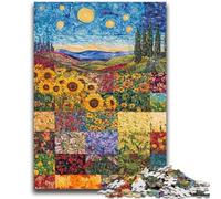 Puzzle 1000 pièces pour Adultes, Cadeau Tournesol, Jouet éducatif intellectuel décompressant, adapté aux Couples de 14 Ans et Plus, 26x38cm
