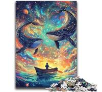 Puzzle 1000 pièces pour Adultes, Cadeaux, Animaux, Baleines, Jeu éducatif, défi, Collection d'artistes, Beaux-Arts, 26x38cm
