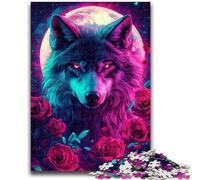 Puzzle 1000 pièces pour Adultes, Cadeaux, Animaux, Loup, Anti-Stress, séjour, Tuer Le Temps, liste de souhaits avec Le Père Noël, 50x75cm