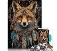 Puzzle 1000 pièces pour Adultes, Cadeaux, Art Animalier du Renard, Difficile à réaliser, mais Amusant et Humoristique, Cadeaux d'anniversaire et Cadeaux Uniques (38x26cm)