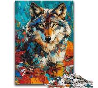 Puzzle 1000 pièces pour Adultes, Cadeaux, Art du Loup, Jeux éducatifs, décoration de la Maison, Jeu éducatif pour Anniversaire, Noël, 26x38cm