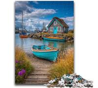 Puzzle 1000 pièces pour Adultes, Cadeaux, Bateaux sur Une île de villégiature, Jeux éducatifs, décoration de la Maison, Jeu éducatif pour Anniversaire, Noël 50x75cm
