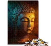 Puzzle 1000 pièces pour Adultes Cadeaux Bouddha Graffiti pour et à partir de 14 Ans Jouets de Jeu Car C'est idéal comme Cadeau pour Toute la Famille 26x38cm