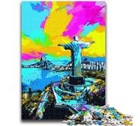 Puzzle 1000 pièces pour Adultes, Cadeaux Christ Rédempteur, pour Les 14 Ans et Plus, Jouet éducatif intellectuel décompressant, Superbe Cadeau 50x75cm