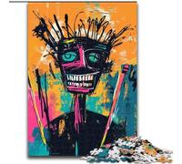 Puzzle 1000 pièces pour Adultes, Cadeaux, Couronne de Style Basquiat, Anti-Stress, défi Difficile, décoration d'intérieur, Jouets (Taille 26x38cm)