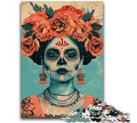 Puzzle 1000 pièces pour Adultes, Cadeaux, crânes mexicains, pour Jeu éducatif, défi, Collection d'artistes, Beaux-Arts, 50x75cm