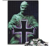 Puzzle 1000 pièces pour Adultes - Cadeaux - Croix de la Momie - Soulagement du Stress - Défi Difficile - Chaque pièce est Unique - Jeu Familial Stimulant et Amusant (Taille 26x38cm)