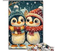 Puzzle 1000 pièces pour Adultes, Cadeaux de Noël, Pingouin, Jeux, Jouets, Cadeaux d'anniversaire Uniques pour Les Enfants de 14 Ans et Plus (Taille 50x75cm)