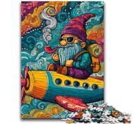 Puzzle 1000 pièces pour Adultes, Cadeaux, Elfe Barbu dans Un Avion, Jouets éducatifs, Jeux de Famille, Cadeaux pour Amis et Famille, 50x75cm