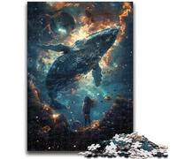 Puzzle 1000 pièces pour Adultes Cadeaux Fantastique Baleine pour et à partir de 14 Ans Jouets de Jeu Car C'est idéal comme Cadeau pour Toute la Famille 26x38cm