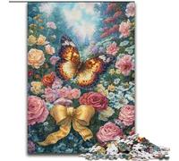 Puzzle 1000 pièces pour Adultes, Cadeaux, Fleurs, Papillons, Jouets éducatifs, Jeux familiaux, Convient pour la décoration de Bureau (Taille 50x75cm)