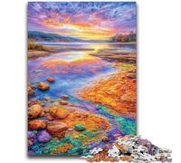 Puzzle 1000 pièces pour Adultes, Cadeaux, Galets colorés, Jouets, Chaque pièce est Unique - Jeu Familial Stimulant et Amusant 50x75cm