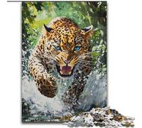 Puzzle 1000 pièces pour Adultes, Cadeaux, guépard Courant, Jouets éducatifs, Jeux familiaux, Convient pour la décoration de Bureau (Taille 50x75cm)