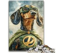 Puzzle 1000 pièces pour Adultes - Cadeaux Héros Teckel pour Les 14 Ans et Plus - Difficile à compléter mais Amusant et Humoristique - Superbes Cadeaux et Jouets - 50x75cm