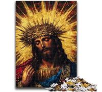 Puzzle 1000 pièces pour Adultes, Cadeaux, Jésus doré, 1000 pièces pour Adultes, Jeux éducatifs, décoration d'intérieur, décoration d'intérieur Unique et Cadeaux (75x50cm)