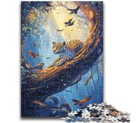 Puzzle 1000 pièces pour Adultes, Cadeaux, Jungle, Jaguar, Jouets éducatifs, Jeux de Famille, Cadeaux pour Amis et Famille, 26x38cm
