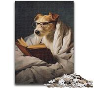 Puzzle 1000 pièces pour Adultes, Cadeaux, Lecture de Chien, Divertissement Familial, Jouets éducatifs, pour Anniversaire et Noël, à partir de 14 Ans, 50x75cm