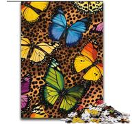 Puzzle 1000 pièces pour Adultes, Cadeaux, léopard et Papillon, Jouets éducatifs, Jeux familiaux, Anniversaires et Cadeaux Uniques (Taille 50x75cm)