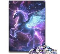 Puzzle 1000 pièces pour Adultes Cadeaux Licorne de l'univers pour et à partir de 14 Ans Jouets de Jeu Car il est idéal comme Cadeau pour Toute la Famille 26x38cm