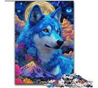 Puzzle 1000 pièces pour Adultes, Cadeaux, Loup-Fleur, Jouets éducatifs, Jeux familiaux, Convient pour la décoration de Bureau (Taille 26x38cm)