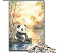 Puzzle 1000 pièces pour Adultes, Cadeaux, Panda, activités familiales Amusantes à la Maison, Cadeau d'anniversaire, Cadeaux de Voyage, pour Les Enfants de 14 Ans et Plus (Taille 26x38cm)