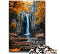 Puzzle 1000 pièces pour Adultes, Cadeaux, Paysage de Cascade d'automne, Jeux éducatifs, décoration de la Maison, Jeu éducatif pour Anniversaire, Noël 26x38cm