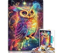 Puzzle 1000 pièces pour Adultes, Cadeaux, Puzzles Fantaisie, Hibou, Adolescents, Jeux éducatifs en Famille, décoration d'intérieur, Cadeau (Taille 38x26cm)