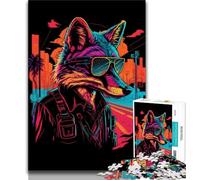 Puzzle 1000 pièces pour Adultes Cadeaux Red Fox Spy Gangster 1000 pièces pour Adultes Jeux Amusants en Famille idéal comme Cadeau pour Toute la Famille 38x26cm