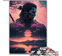 Puzzle 1000 pièces pour Adultes, Cadeaux Sakura Warrior, adapté aux Personnes de 14 Ans et Plus, Jeux éducatifs, Cadeaux Secret Santa (Taille 26x38cm)