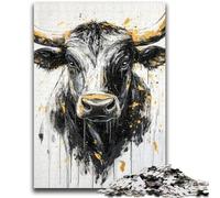 Puzzle 1000 pièces pour Adultes, Cadeaux, Taureau, Convient aux 14 Ans et Plus, Convient aux Couples, Cadeaux pour Les Amis et la Famille, 50x75cm