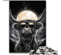 Puzzle 1000 pièces pour Adultes, Cadeaux, Vache des Highlands, Jouets éducatifs, Jeux familiaux, Anniversaires et Cadeaux Uniques (Taille 26x38cm)