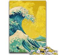 Puzzle 1000 pièces pour Adultes, Cadeaux, Vagues de Style Japonais, Jeux éducatifs, décoration de la Maison, Jeu éducatif pour Anniversaire, Noël, 26x38cm