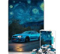 Puzzle 1000 pièces pour Adultes, Cadeaux, Voiture de Sport sous Le Ciel Nocturne, Aide Le Cerveau à exercer, Jouets addictifs pour cultiver la Patience, Collection d'artistes, Beaux-Arts 50x75cm
