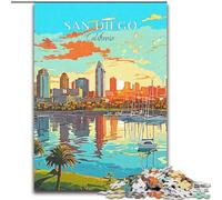 Puzzle 1000 pièces pour Adultes, Californie, San Diego, Jouets éducatifs, activités Amusantes à la Maison, Cadeau d'anniversaire, Cadeaux de Voyage 50x75cm
