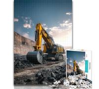 Puzzle 1000 pièces pour Adultes Camion Excavateur Puzzle 1000 pièces pour Adolescents et Adultes, idéal comme Cadeau pour Toute la Famille pour et 14 Ans 50x75cm