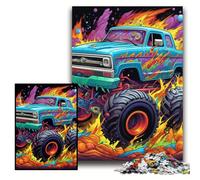 Puzzle 1000 pièces pour Adultes Camion psychédélique Puzzle 1000 pièces Développe la Coordination œil-Main, Parfait pour Les Cadeaux d'anniversaire Taille 26x38cm