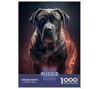 Puzzle 1000 Pièces pour Adultes Cane Corso Fire Puzzle Adulte, Jouet, Décoration Murale, Cadeau d'anniversaire Unique 70x50cm/1000pcs
