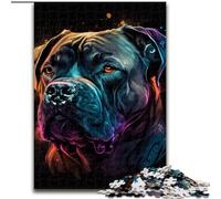 Puzzle 1000 pièces pour Adultes Cane Corso, Puzzle coloré en Bois, idéal pour la décoration de la Maison et du Bureau, pour Un Anniversaire(1000 pièces, 50x75cm)