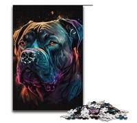 Puzzle 1000 pièces pour Adultes Cane Corso Puzzle coloré Jeu Pratique décoration d'intérieur Unique et Cadeaux 1000 pièces (38 x 26 cm)