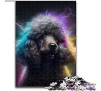 Puzzle 1000 pièces pour Adultes Caniche Fantastique en Bois, Cadeau pour Hommes et Femmes, Quotidien et Occasions spéciales 50x75cm Décoration DIY Cadeaux de Vacances stimulants pour Le Cerveau
