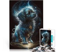 Puzzle 1000 pièces pour Adultes Caniche Jouets addictifs pour Le défi de l'intelligence cérébrale Une œuvre d'art 38x26cm