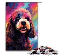 Puzzle 1000 pièces pour Adultes Caniche par SplattersBeaucoup d'épais Nuages colorés dans Le Ciel Puzzles pour Adultes Puzzle en Bois Jeu Stimulant 75x50cm