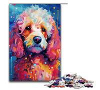 Puzzle 1000 pièces pour Adultes Caniche par SplattersDe Nombreux Nuages épais et colorés dans Le cielLe Jeu de Puzzles est idéal comme Cadeau pour Toute la Famille 75x50cm