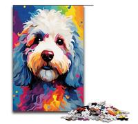 Puzzle 1000 pièces pour Adultes Caniche par SplattersLots de Nuages épais et colorés dans Le Ciel Jeu de Puzzle Décoration Parfaite pour Les Adolescents de 14 Ans et Plus 75x50cm