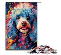 Puzzle 1000 pièces pour Adultes Caniche par SplattersLots de Nuages épais et colorés dans Le Ciel Puzzle Jouets de Divertissement Familial Décoration intérieure Unique et Cadeaux 75x50cm