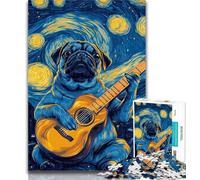 Puzzle 1000 pièces pour Adultes Carlin Jouant de la Guitare Puzzle 1000 pièces pour Adolescents, Jeux éducatifs Classiques Belle décoration 50x75cm