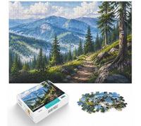Puzzle 1000 pièces pour Adultes, Carpathian Forest, Romania | Pour un loisir d'hiver sans écran : ce puzzle adulte 1000 pièces offre une activité classique pour Noël.