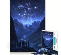 Puzzle 1000 pièces pour Adultes Carte céleste des étoiles Jeu d'assemblage précis Stimule la cognition pour se détendre et Passer Un Moment agréable (38x52cm)