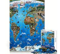 Puzzle 1000 pièces pour Adultes,Cartes des Dieux,Jeu aux Bords Nets,Jeu de réflexion Amusant et divertissant,Cadeau d'anniversaire (38x52cm)